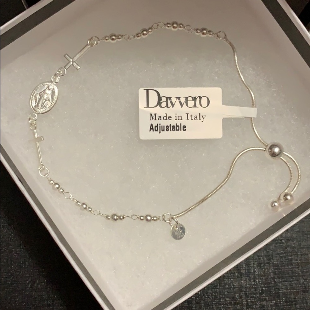 925 SS Davvero Mama Mary with cross Bracelet